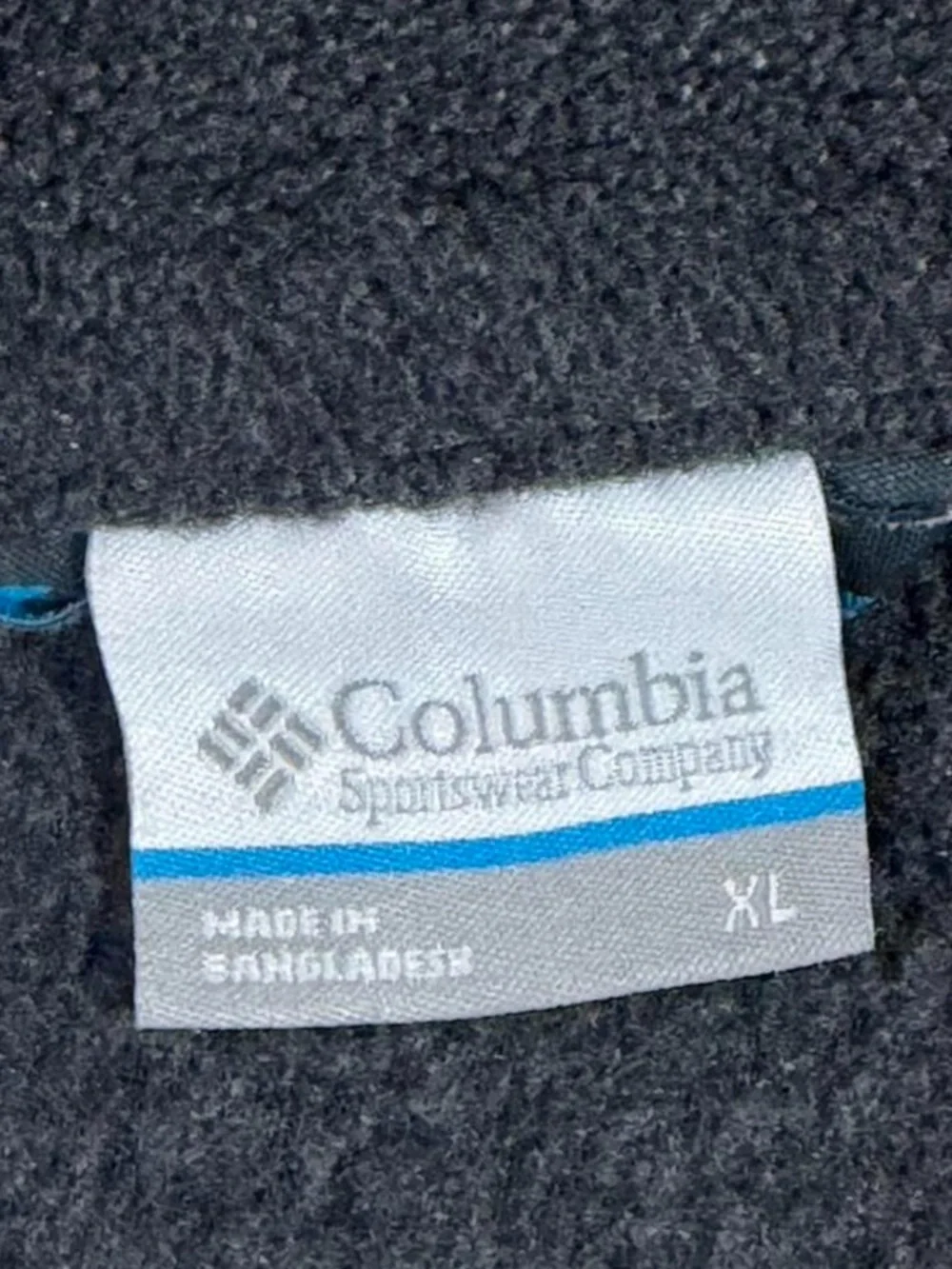 Columbia Gray Full Zip Fleece Jacket XL Outdoor Cozy Layer